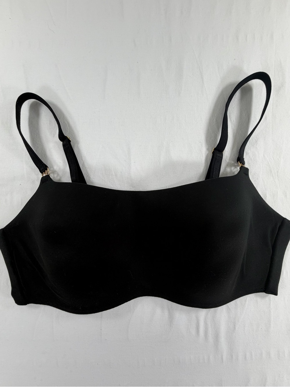 Victoria’s Secret Black Strapless Bandeau Bra Convertible Wireless‎ Large